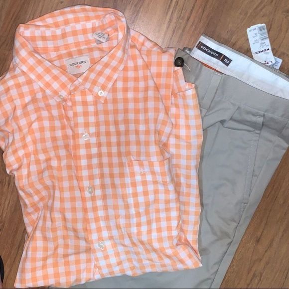 Dockers Other - NWT Mens Dockers Pants 32 Shirt XL (can separate)